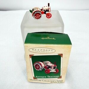 Hallmark Antique Tractors Miniature Ornament Die-Cast 2005 Holiday **READ**